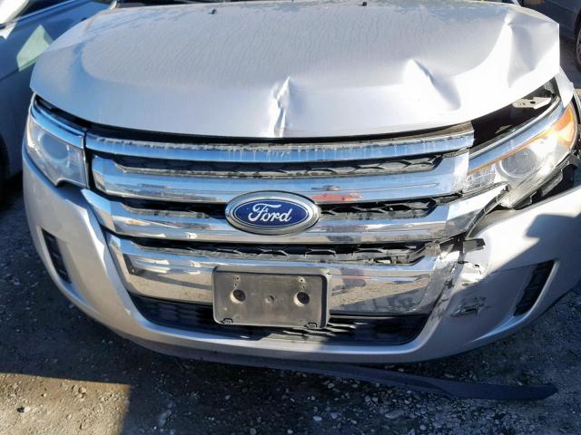 2FMDK3GC0DBA59840 - 2013 FORD EDGE SE SILVER photo 9