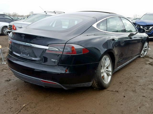 5YJSA1S20FF095308 - 2015 TESLA MODEL S 70 BLACK photo 4