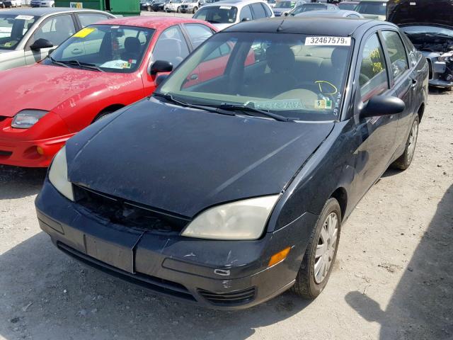 1FAFP34N06W239136 - 2006 FORD FOCUS ZX4 BLACK photo 2