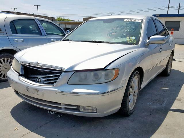 KMHFC46F67A182632 - 2007 HYUNDAI AZERA SE SILVER photo 2