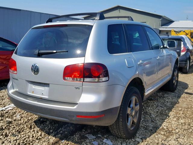 WVGBC67LX4D033424 - 2004 VOLKSWAGEN TOUAREG 3. SILVER photo 4