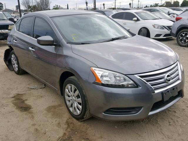 3N1AB7AP6FY240674 - 2015 NISSAN SENTRA S GRAY photo 1