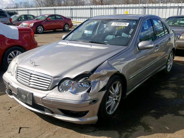 WDBRF40J95F667805 - 2005 MERCEDES-BENZ C 230K SPO SILVER photo 2