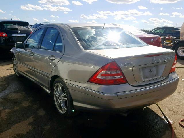 WDBRF40J95F667805 - 2005 MERCEDES-BENZ C 230K SPO SILVER photo 3