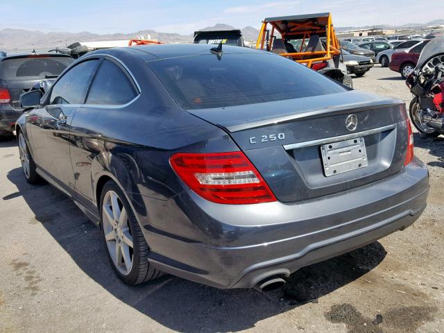 WDDGJ4HB0DG008434 - 2013 MERCEDES-BENZ C 250 CHARCOAL photo 3