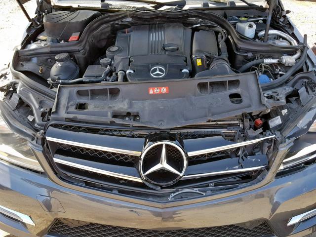 WDDGJ4HB0DG008434 - 2013 MERCEDES-BENZ C 250 CHARCOAL photo 7