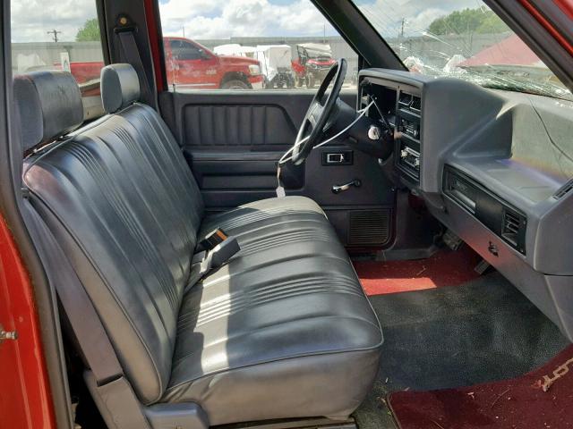 1B7FL26X2LS624912 - 1990 DODGE DAKOTA RED photo 5