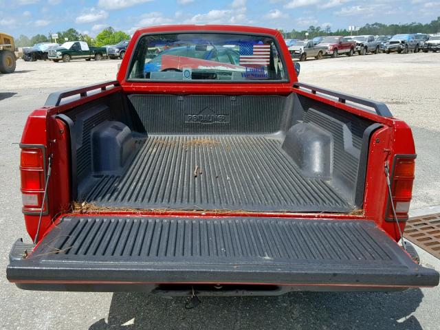 1B7FL26X2LS624912 - 1990 DODGE DAKOTA RED photo 6