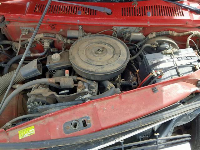 1B7FL26X2LS624912 - 1990 DODGE DAKOTA RED photo 7