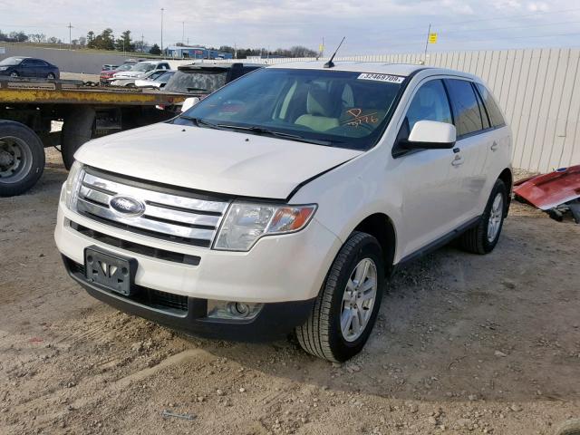 2FMDK48C98BA03776 - 2008 FORD EDGE SEL WHITE photo 2