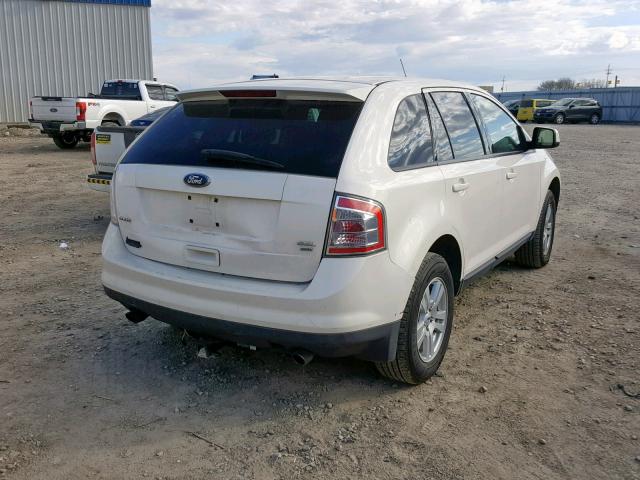 2FMDK48C98BA03776 - 2008 FORD EDGE SEL WHITE photo 4