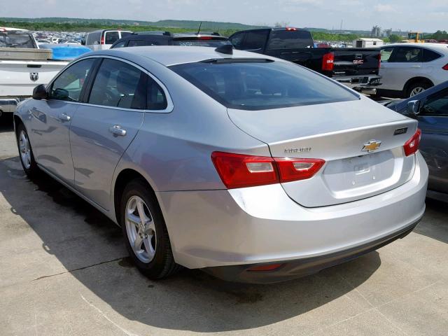 1G1ZB5STXHF204408 - 2017 CHEVROLET MALIBU LS ვერცხლისფერი ფოტო 3