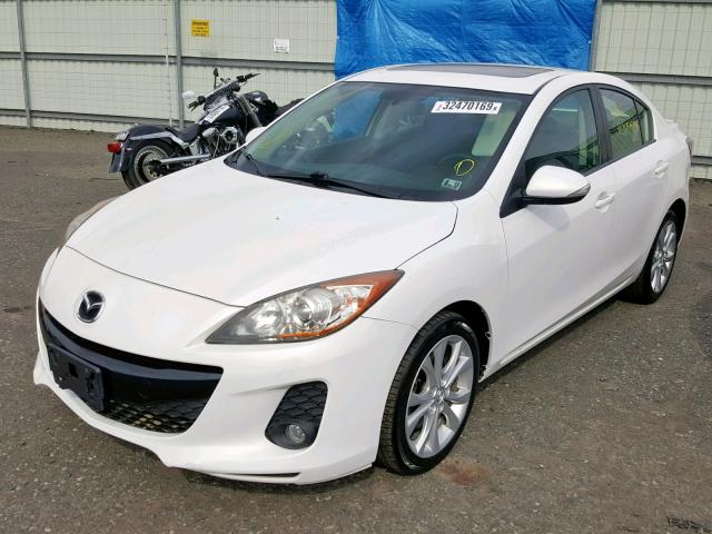 JM1BL1V96C1661205 - 2012 MAZDA 3 S WHITE photo 2