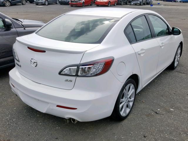 JM1BL1V96C1661205 - 2012 MAZDA 3 S WHITE photo 4