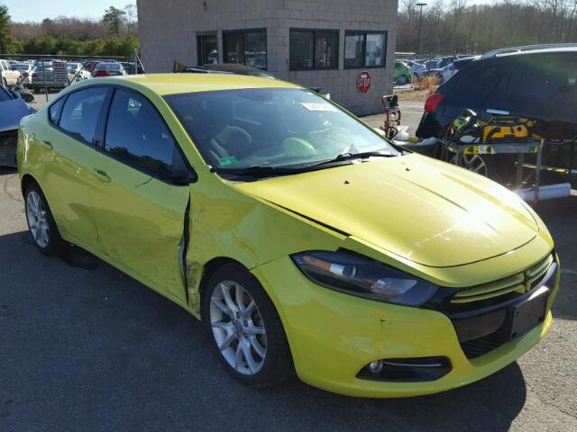 1C3CDFBA9DD106900 - 2013 DODGE DART SXT YELLOW photo 1