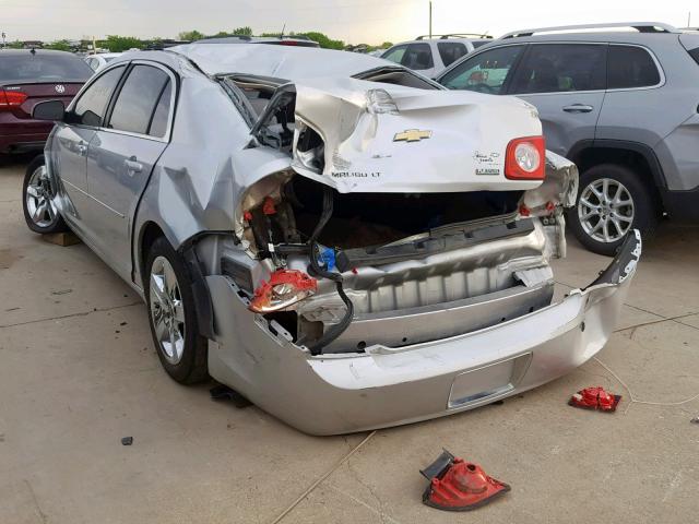 1G1ZC5E03AF188685 - 2010 CHEVROLET MALIBU 1LT SILVER photo 3