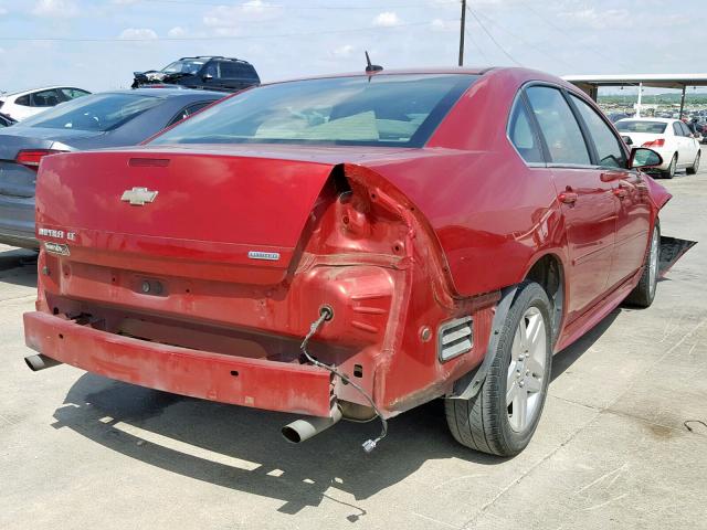 2G1WB5E32E1152578 - 2014 CHEVROLET IMPALA LIM BURGUNDY photo 4