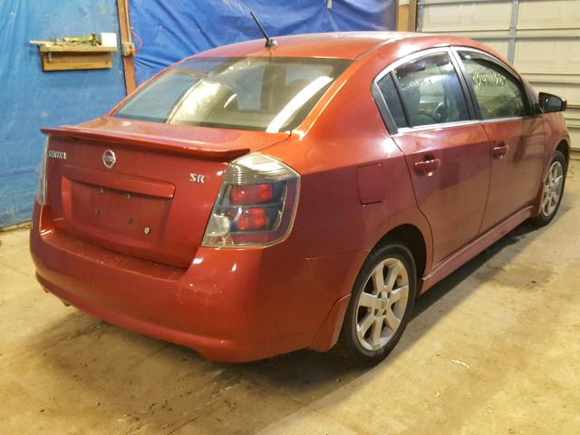 3N1AB6APXBL673559 - 2011 NISSAN SENTRA 2.0 RED photo 4