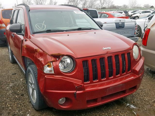 1J8FF47W97D171111 - 2007 JEEP COMPASS RED photo 1
