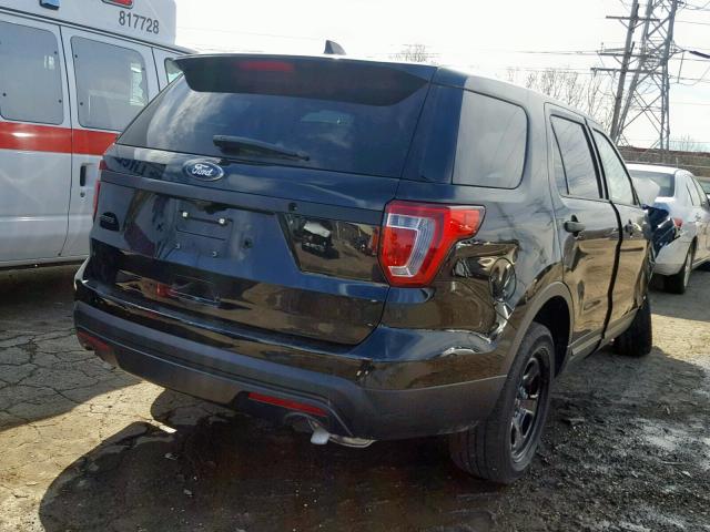 1FM5K8AR8HGD57565 - 2017 FORD EXPLORER P BLACK photo 4