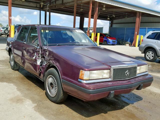 1C3XC46R9LD727626 - 1990 CHRYSLER SALON  BURGUNDY photo 1