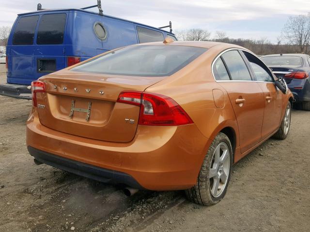 YV1622FS7C2135312 - 2012 VOLVO S60 T5 ORANGE photo 4