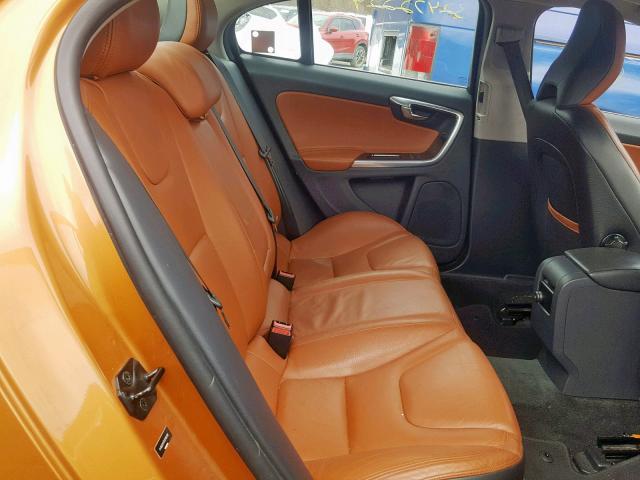 YV1622FS7C2135312 - 2012 VOLVO S60 T5 ORANGE photo 6