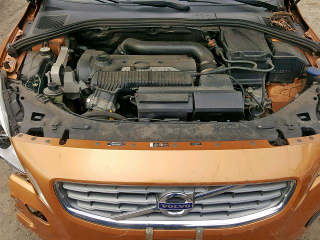 YV1622FS7C2135312 - 2012 VOLVO S60 T5 ORANGE photo 7