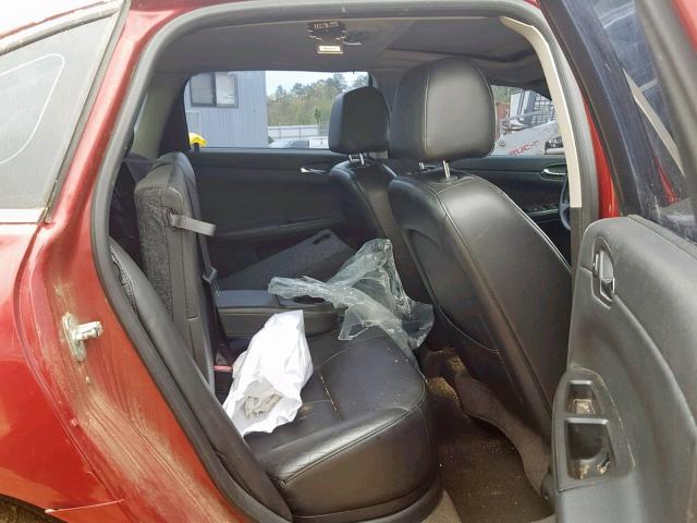 2G1WD58CX69274596 - 2006 CHEVROLET IMPALA SUP Бордовый фото 6