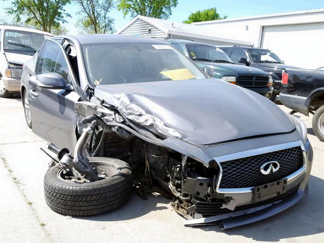 JN1BV7AP4EM689011 - 2014 INFINITI Q50 BASE GRAY photo 1