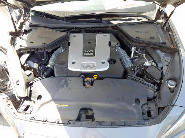 JN1BV7AP4EM689011 - 2014 INFINITI Q50 BASE GRAY photo 7