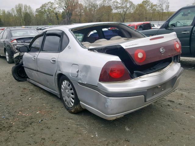 2G1WF52E939303926 - 2003 CHEVROLET IMPALA SILVER photo 3