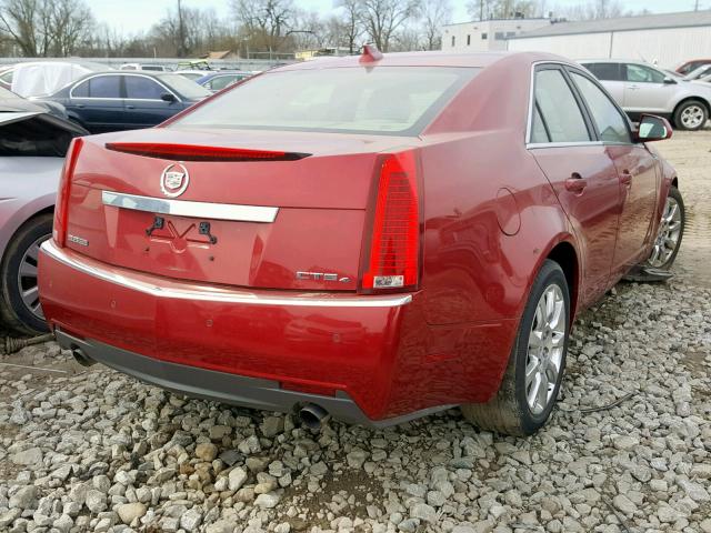 1G6DT57V190124611 - 2009 CADILLAC CTS HI FEA RED photo 4