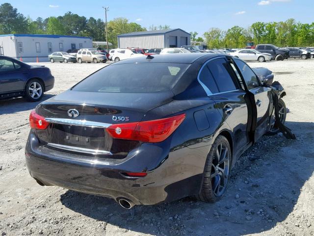 JN1BV7AP4FM348094 - 2015 INFINITI Q50 BASE BLACK photo 4