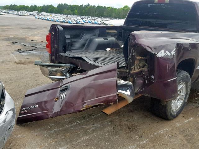 1D7HW48K35S234648 - 2005 DODGE DAKOTA QUA PURPLE photo 9