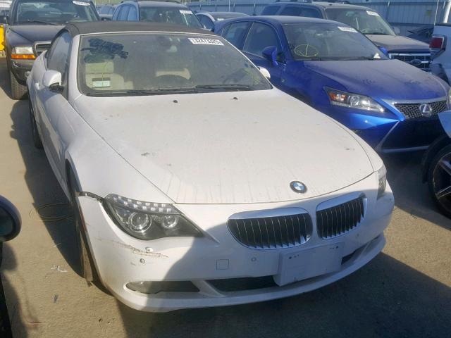 WBAEB53568CX62776 - 2008 BMW 650 I WHITE photo 1