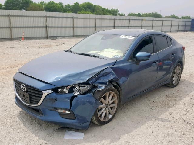 3MZBN1V75HM116032 - 2017 MAZDA 3 TOURING BLUE photo 2