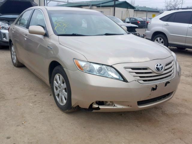 4T1BB46K68U059847 - 2008 TOYOTA CAMRY HYBR TAN photo 1