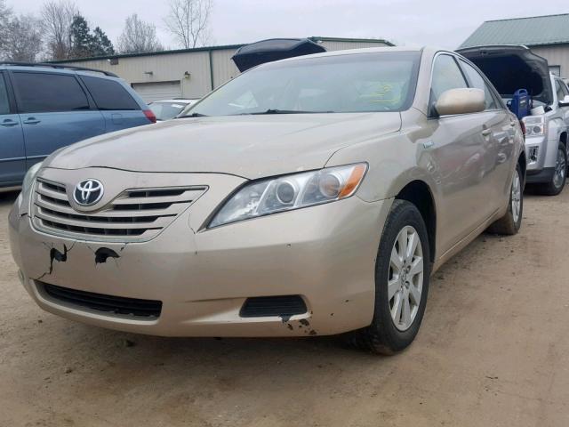 4T1BB46K68U059847 - 2008 TOYOTA CAMRY HYBR TAN photo 2