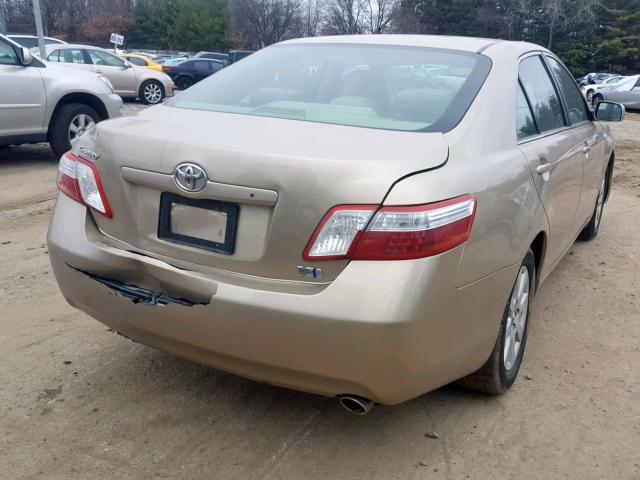 4T1BB46K68U059847 - 2008 TOYOTA CAMRY HYBR TAN photo 4