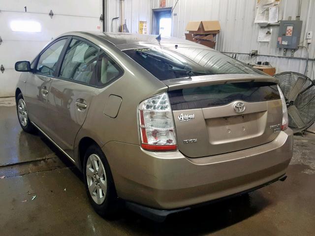 JTDKB20U777568913 - 2007 TOYOTA PRIUS GOLD photo 3