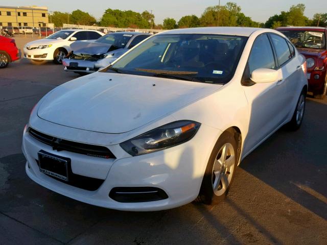 1C3CDFBB6FD146184 - 2015 DODGE DART SXT WHITE photo 2