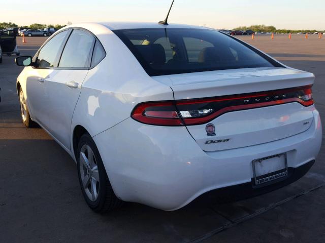 1C3CDFBB6FD146184 - 2015 DODGE DART SXT WHITE photo 3