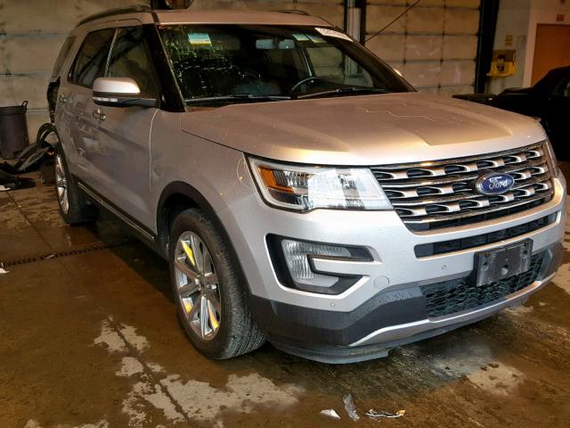 1FM5K8F82HGC70096 - 2017 FORD EXPLORER L SILVER photo 1