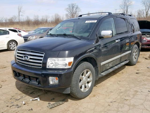 5N3AA08C87N805356 - 2007 INFINITI QX56 BLACK photo 2