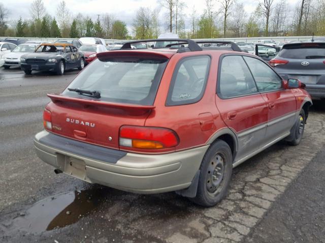 JF1GF6554SH814084 - 1995 SUBARU IMPREZA LX MAROON photo 4