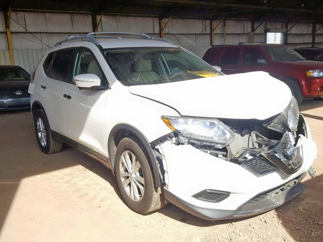 5N1AT2MTXEC806599 - 2014 NISSAN ROGUE S WHITE photo 1