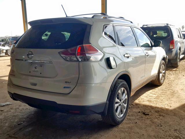 5N1AT2MTXEC806599 - 2014 NISSAN ROGUE S WHITE photo 4