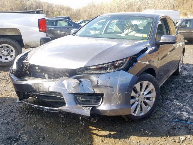 1HGCR3F81FA025589 - 2015 HONDA ACCORD EXL GRAY photo 2