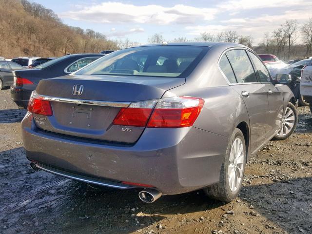 1HGCR3F81FA025589 - 2015 HONDA ACCORD EXL GRAY photo 4